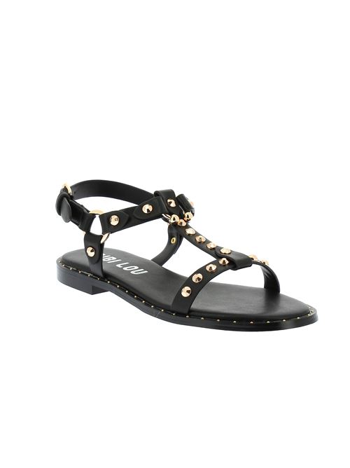 Dunia sandalo da donna in ecopelle nera BIBI LOU | 824Y